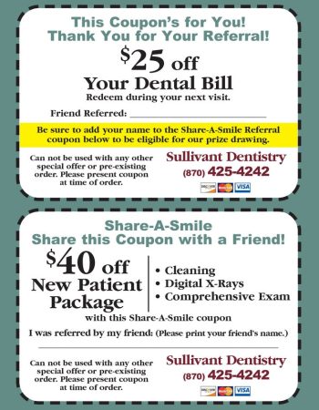 Coupons Sullivant Dentistry in Mountain Home, AR